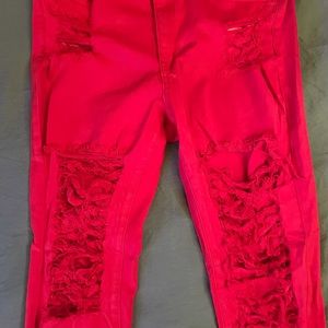 Fashion nova jeans with flare bottoms